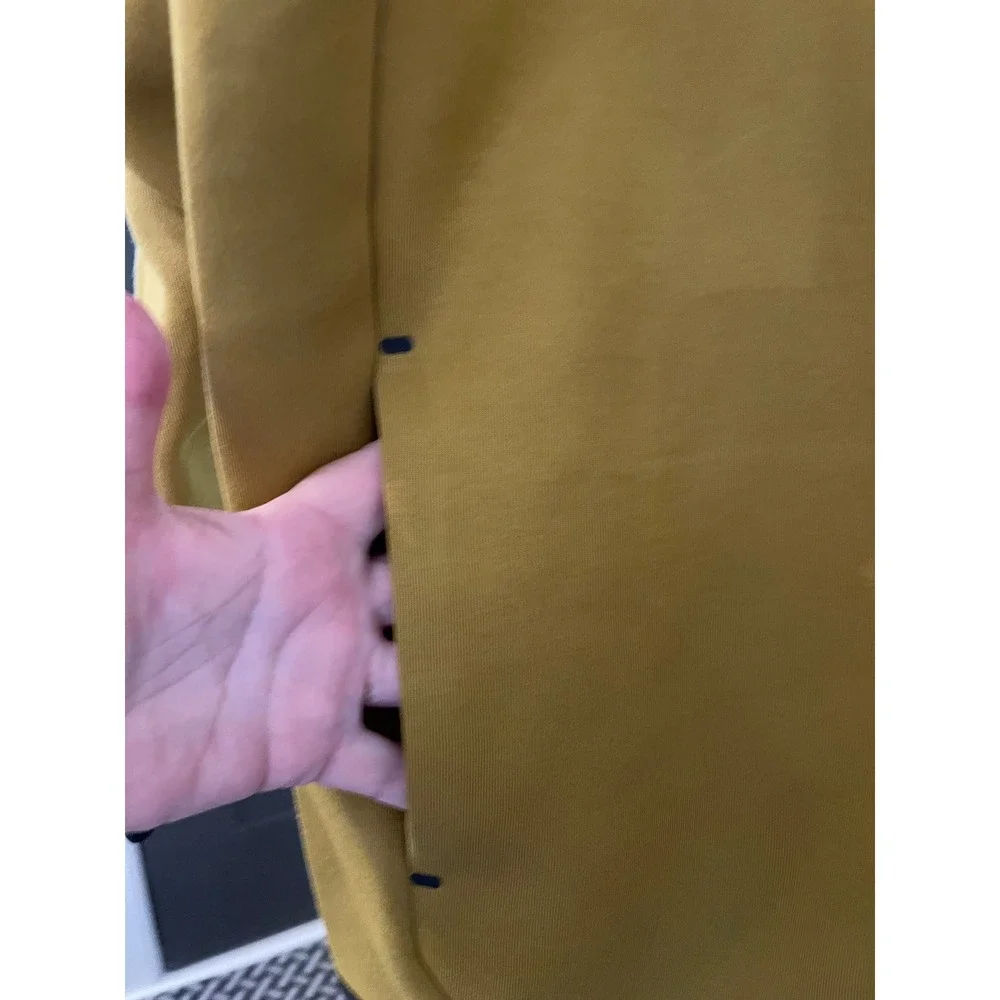 Nike Mens Tech Fleece Full Zip Hoodie Mustard Yellow HV0949-352 XXL NWT